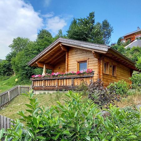 Das Paradieschen Edlitz - Stilvolles Blockhaus Mit Kamin Buitenkant foto